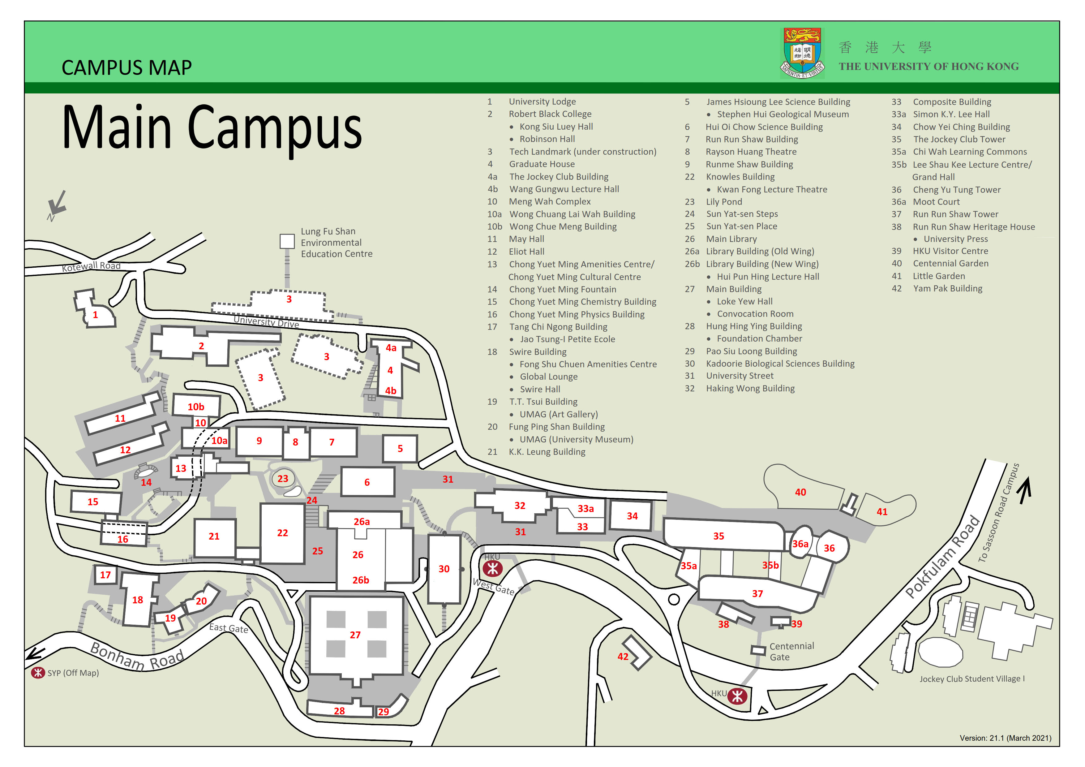 Campus Map - Main Campus
